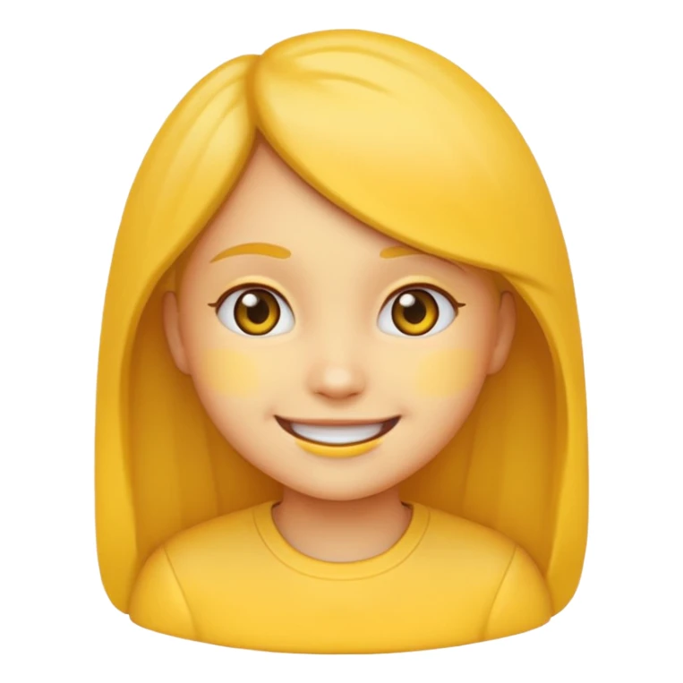 Make the girl in the photo an emoji. sticker