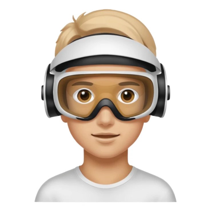 Teen with FPV goggles sticker