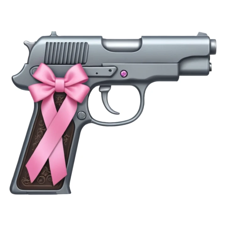 Pistol and ribbon mixer sticker