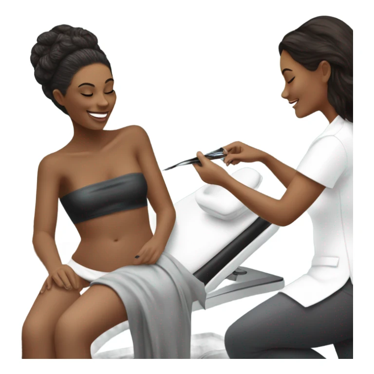 spa treatment at a cosmetologist sticker