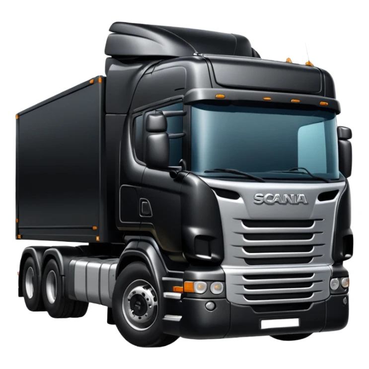 Black scania truck sticker