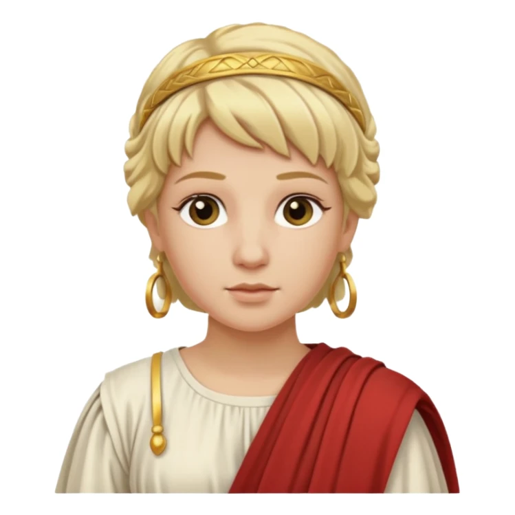 ancient roman woman blond sticker