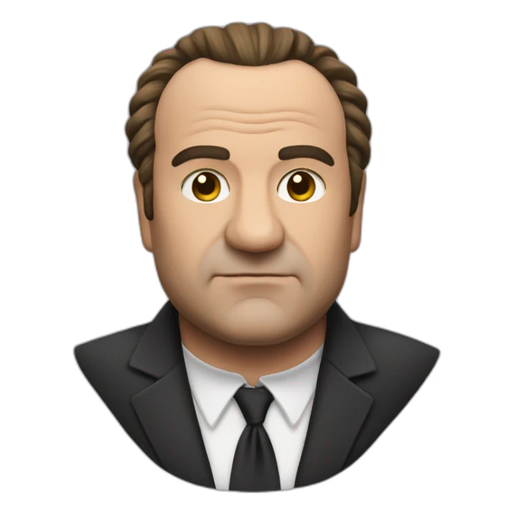 Tony Soprano with hair sticker