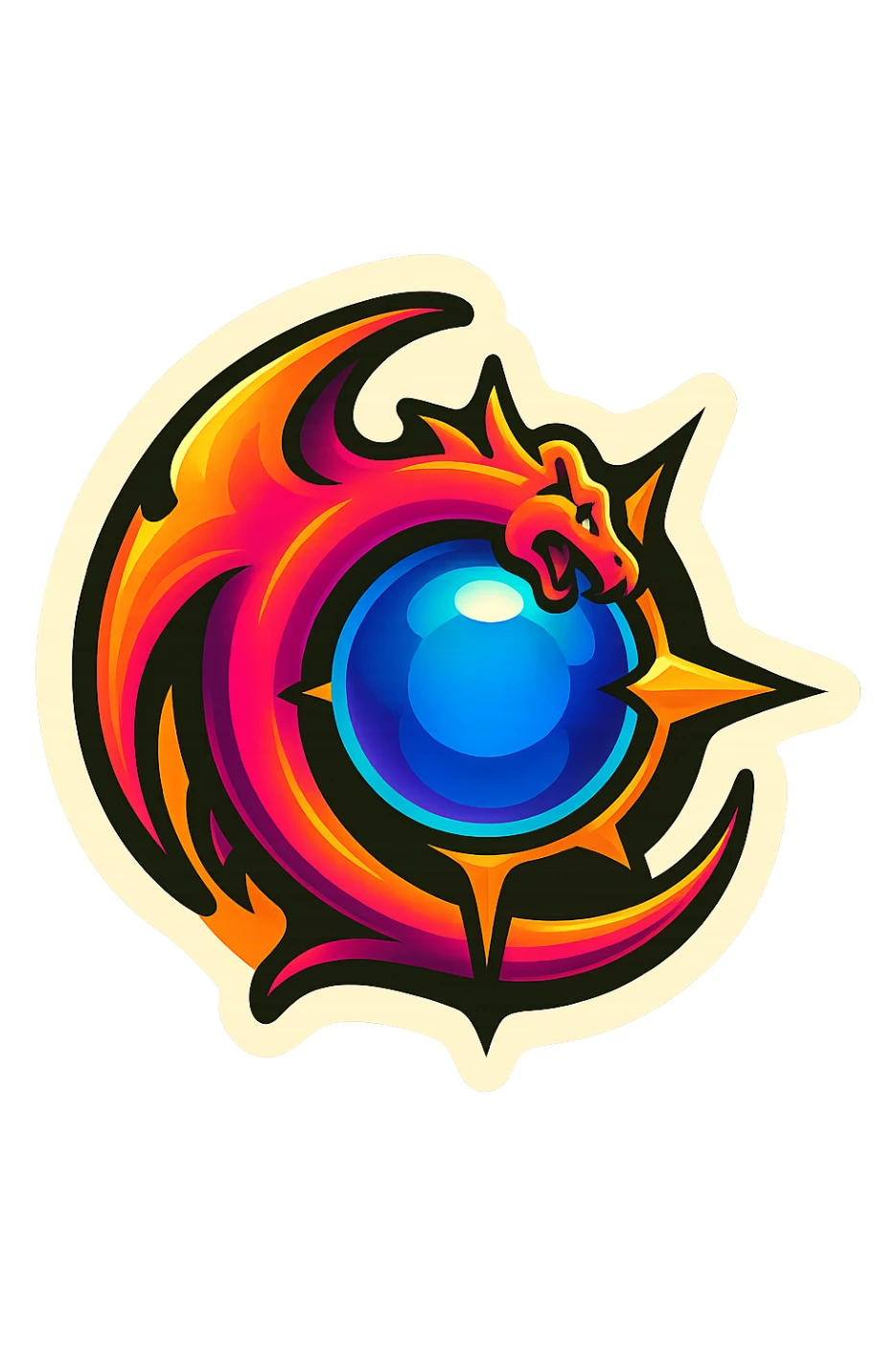 render a playing card back design for PCU sticker