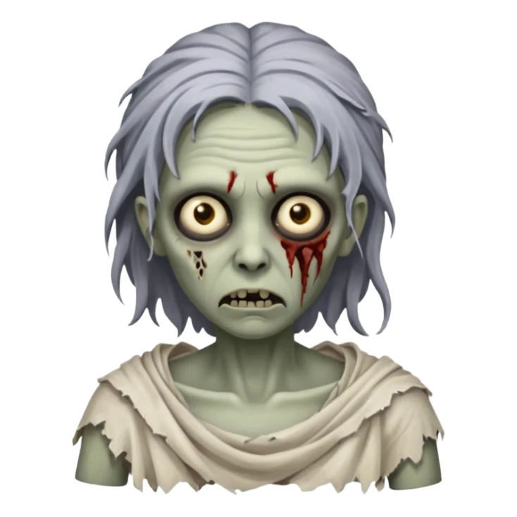 greek ancient zombie woman sticker