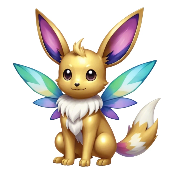 Shiny-Eeveelution-Cute-Fakemon-Insect-Pokémon-fusion full body sticker