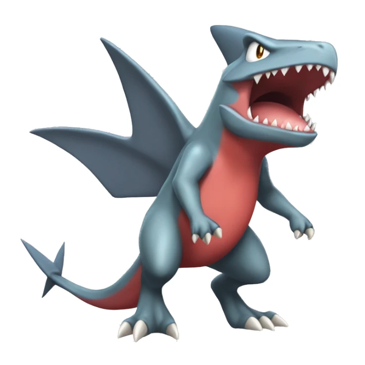 Sharpedo-Charmeleon-Gible-Larvitar-Fakémon Full Body sticker