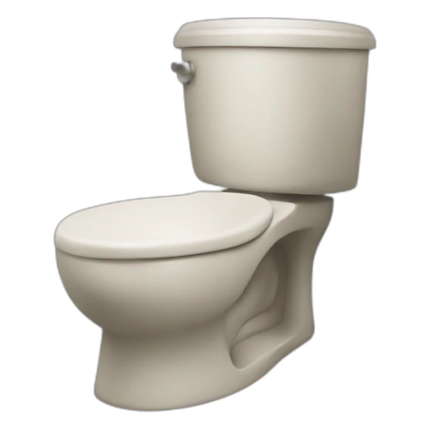 toilet with a head coming out of it sticker