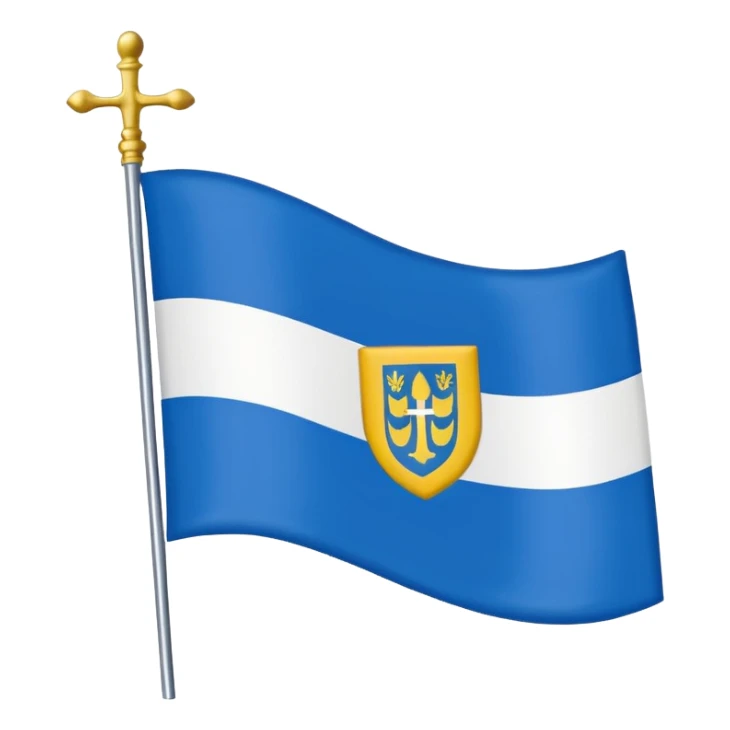 A flag emoji of the state of Goiás sticker