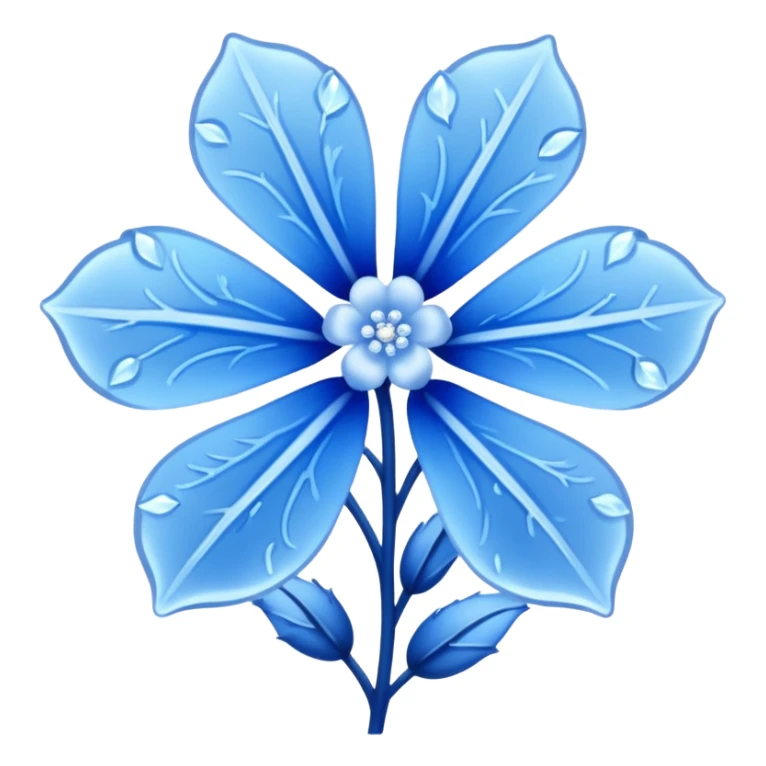 I need something for winter Video like bleu flowers sticker