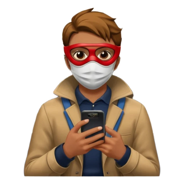 Rider with phone,Metro Riders, inside metro train, no transparent, with background,full image , negative transparent. sticker