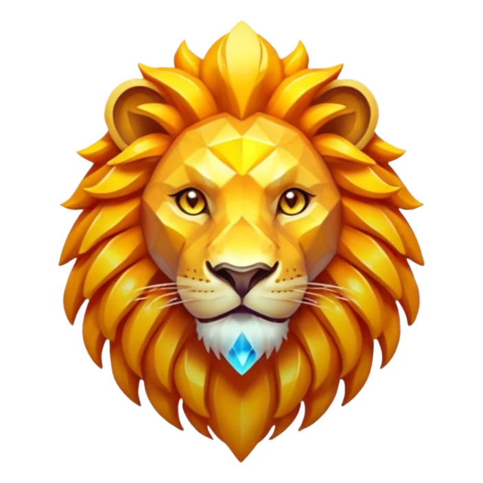 Pokemon legendary laranja and yellow crystal lion sticker