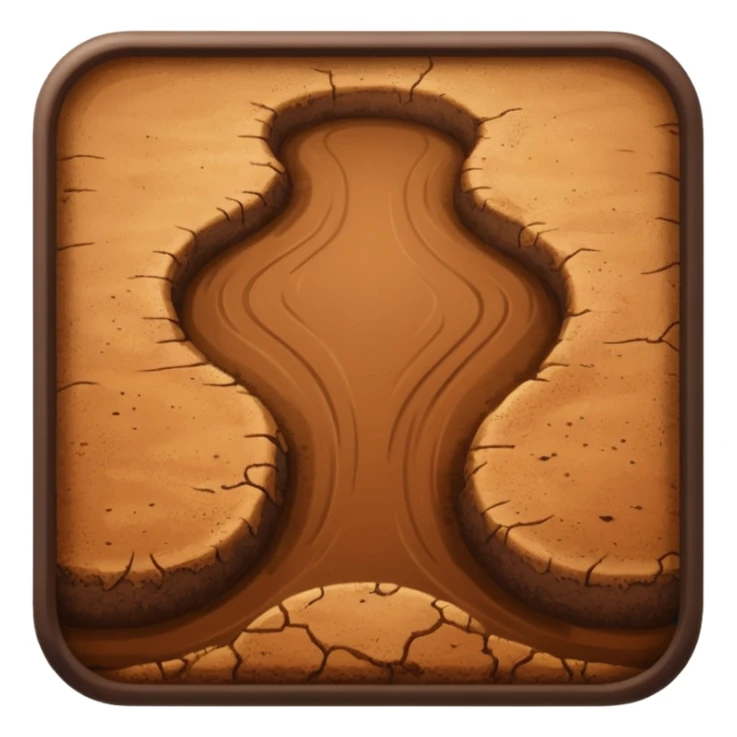 brown dirt sports field sticker