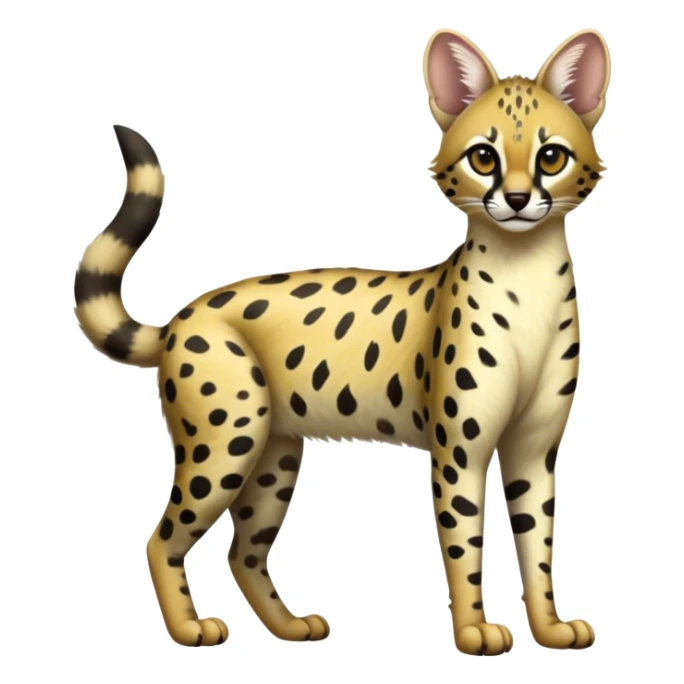 Serval-Genet-Civet-Marsupial-Ocelot-hybrid, full body sticker