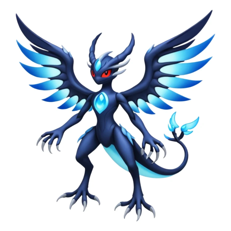 Yveltal-Lunala-Fakémon-hybrid-creature (full body)  sticker