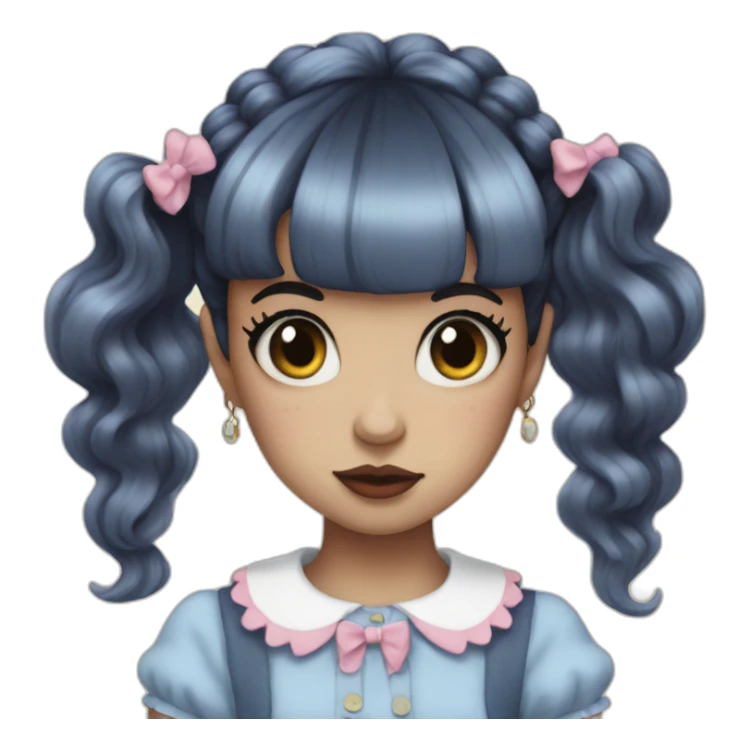 Melanie martinez with half of her hair black sticker