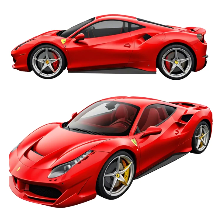 Ferrari 488 GTB - Ferrari (Model Year: 2020) (Iconic colour: Red) sticker