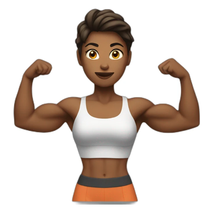 A muscular woman sticker