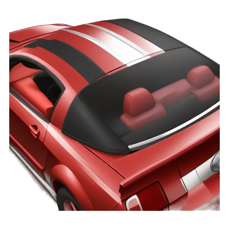 red 2005 Ford Mustang GT red interior sticker