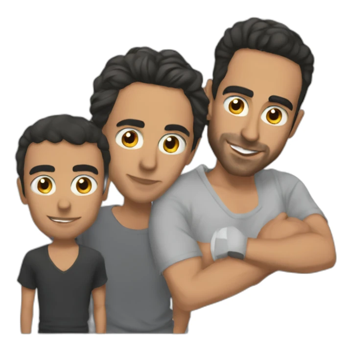 zemmour with jul and lacrim sticker