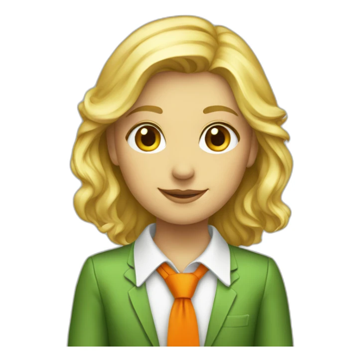 Blonde_girl_pioneer_in_green_plus_orange_tie sticker