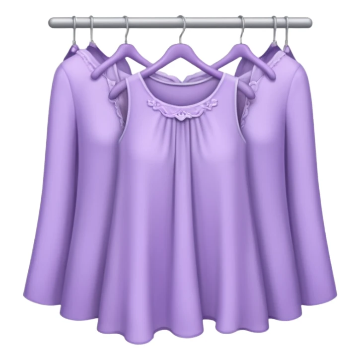 Pale Purple Rack of feminine clothes sticker