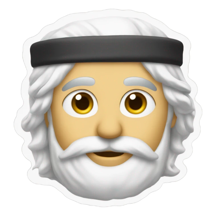 symbol of zoroastrianism on purple background sticker