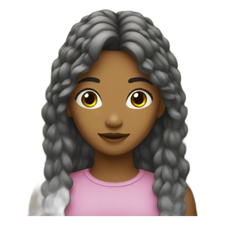 nature and girl sticker