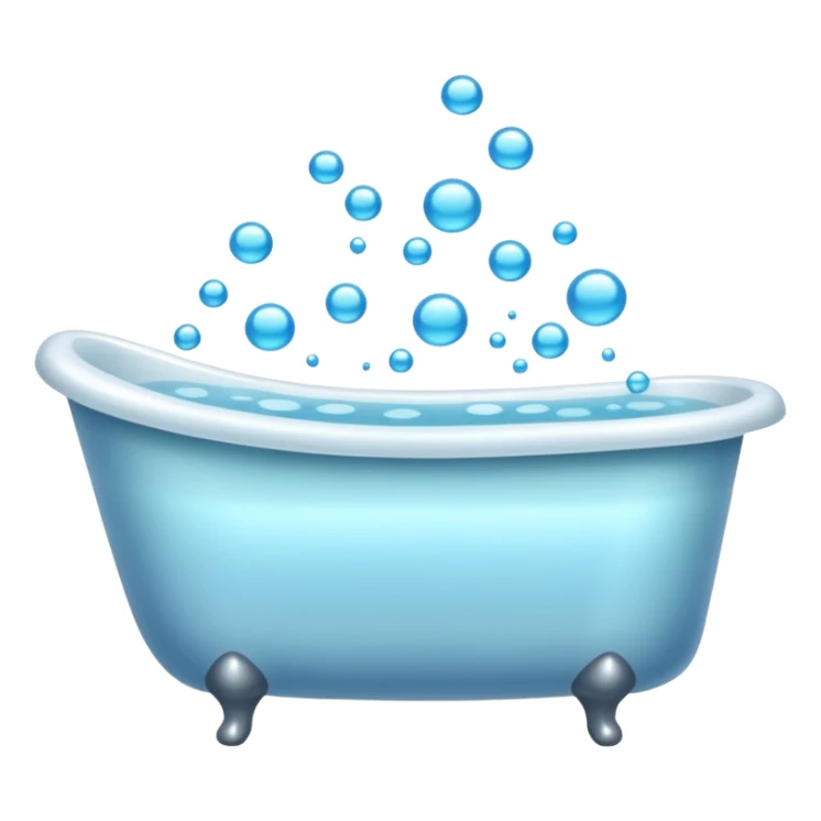 Bathtub full of water sticker