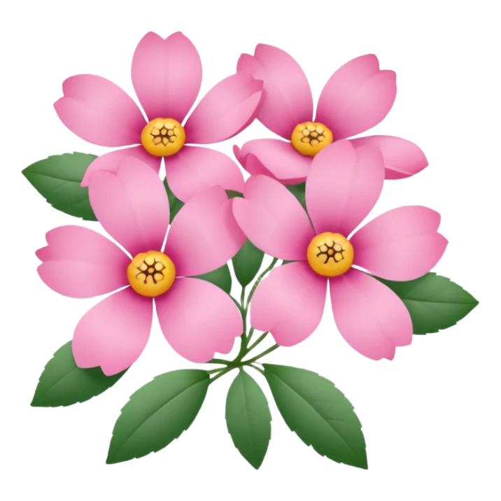 Polaroid photo of pink flowers sticker