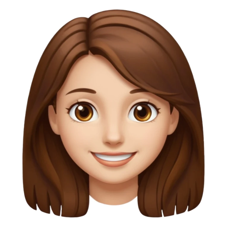 A girl. With long brown hair brown eyes tall beautiful  sticker