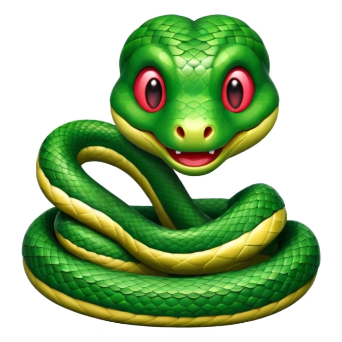 🐍+❤️  merge one emoji and smile snake sticker