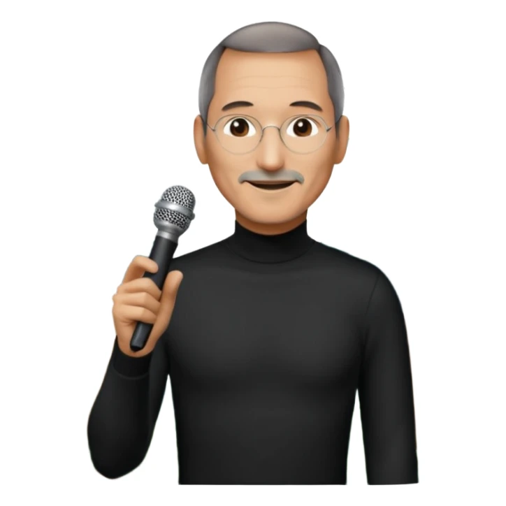 create a founder mode emoji like steve jobs having a 100 executive retreat in the woods

 sticker
