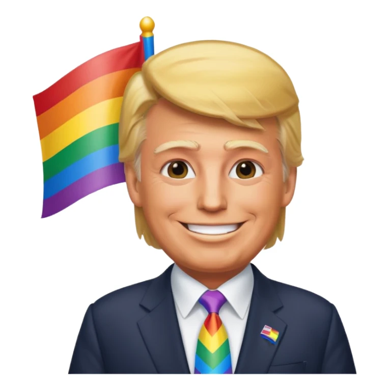 Trump homosexuel sticker