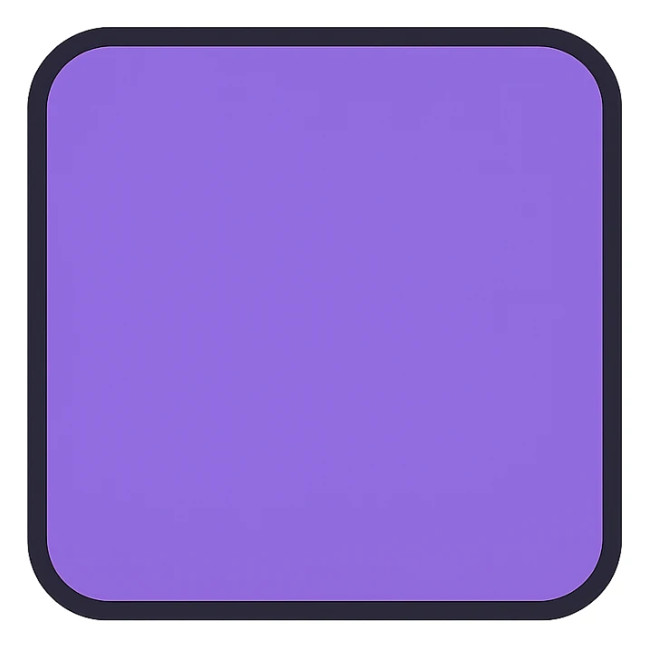 simple purple square sticker