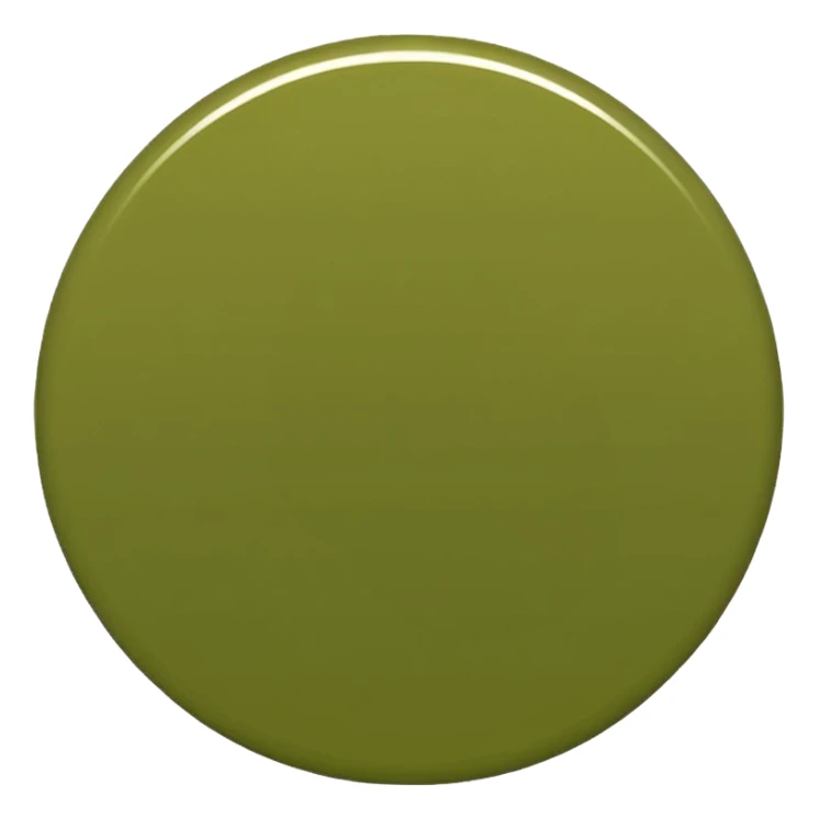 aesthetic olive green emoji, simple, elegant, peaceful mood sticker