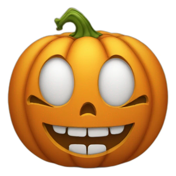 pumpkin with mouth sticker