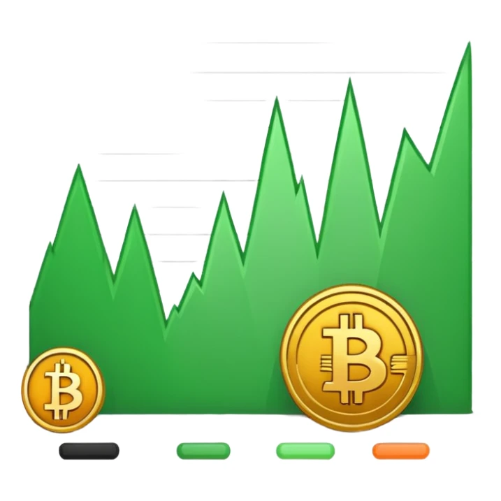 Mach mir einen emoji mit einer trading chart kerze von bitcoin z.b sticker