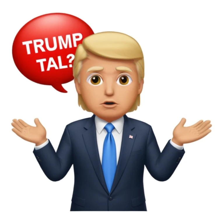 Donald Trump speaking at a rally sticker