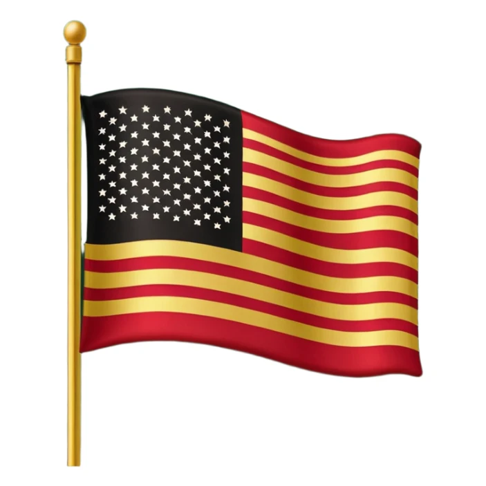 Black American heritage flag sticker