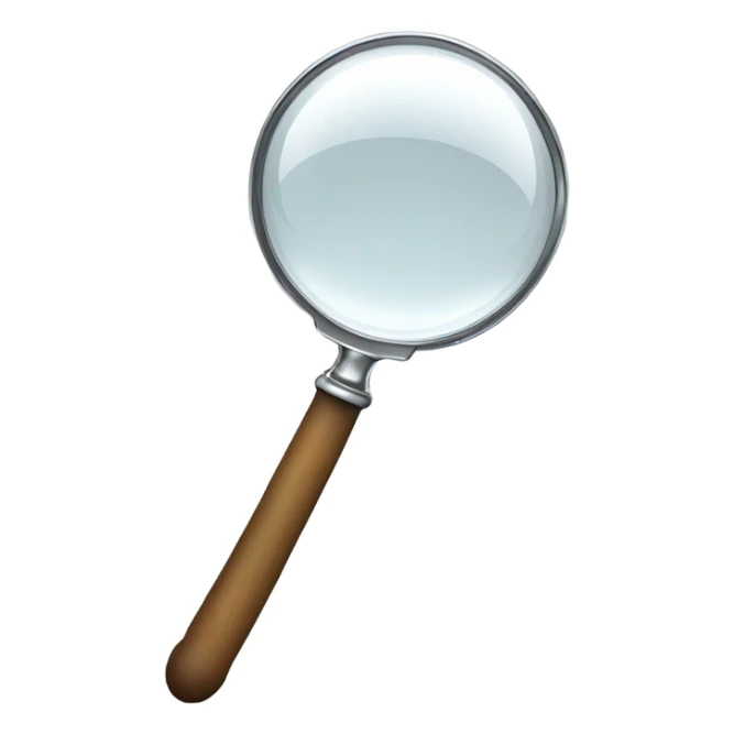 magnifying glass and smile sticker