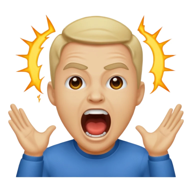 of speed/ Darren Watkins, a famous youtuber streamer looking and screaming sticker