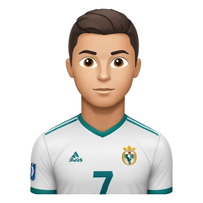cristiano ronaldo football player sticker