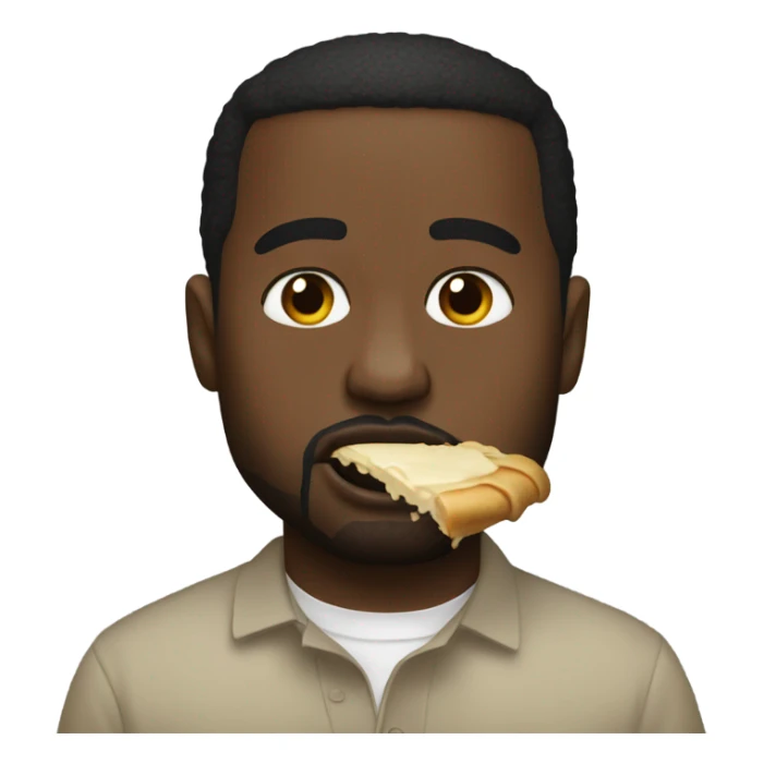 Kanye west best eating pie  sticker