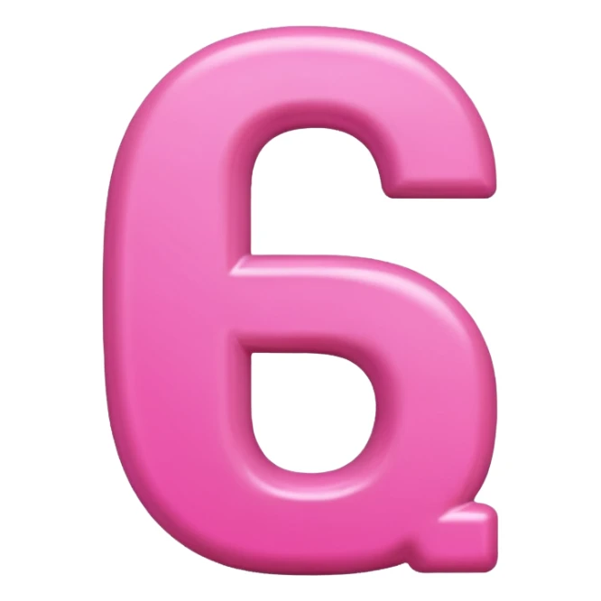 pink letter D emoji sticker
