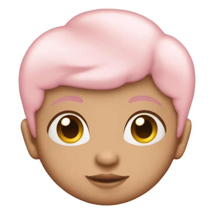 Baby pink pale heart emoji sticker