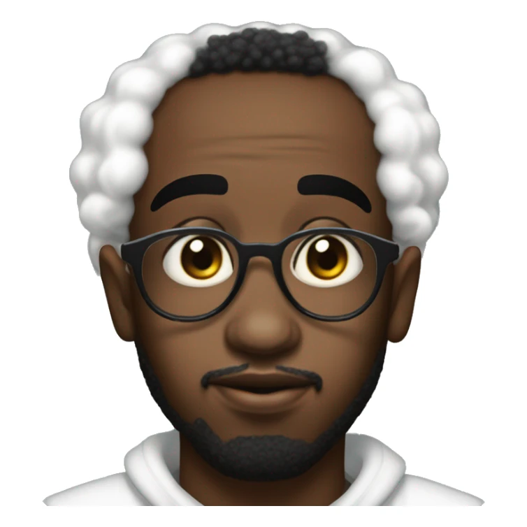 um homem afro ao estilo P.diddy segurando um oleo de bebe sticker