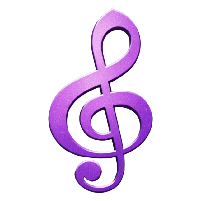 glitter symbol music purple cyberpunk sticker