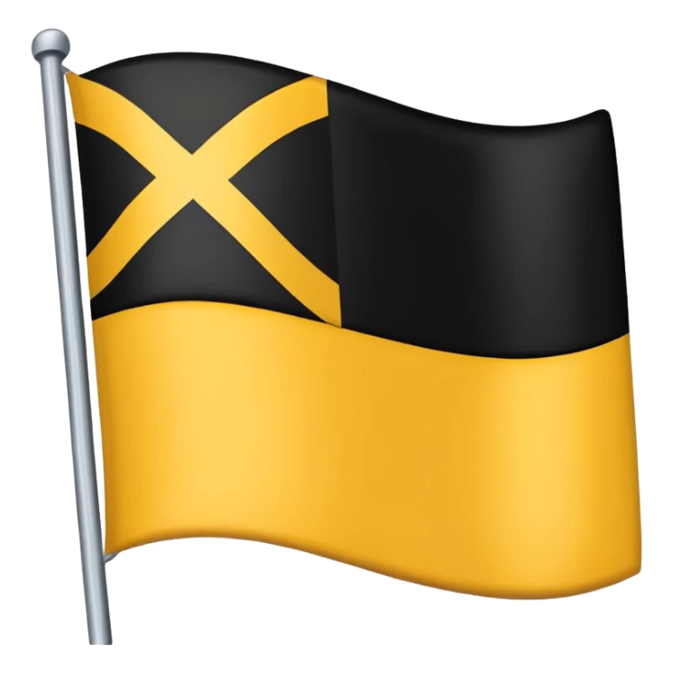 Faz uma bandeira com preto em cima e em baixo coloca amarelo sticker