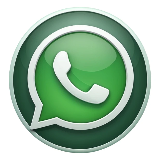 whatsapp icon, green and white colors sticker